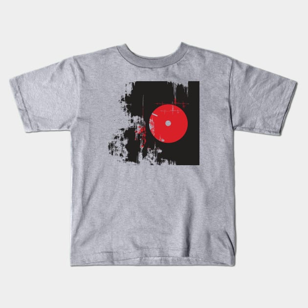 Faded Vinyl Kids T-Shirt by modernistdesign